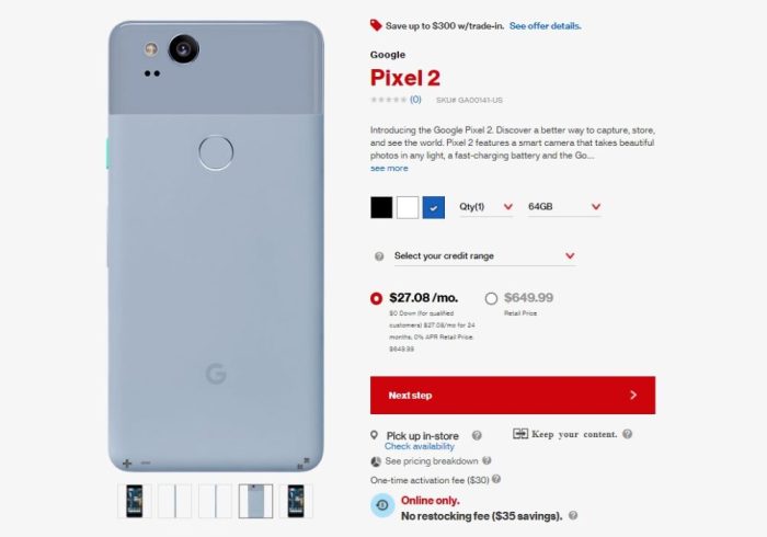 Buy Google Pixel 2 Unlocked Smartphone With Warranty